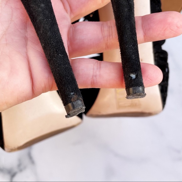 Miu Miu women’s Forma black suede caged cutout platform sandals size IT 39.5 - Picture 7 of 17